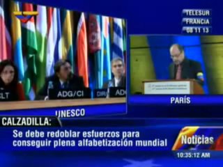 (Vídeo) Ministro Calzadilla La Unesco debe ser el epicentro para la construcción de un nuevo mundo