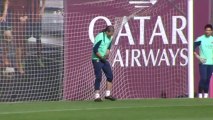 El Barça se ejercita para enfrentarse al Betis