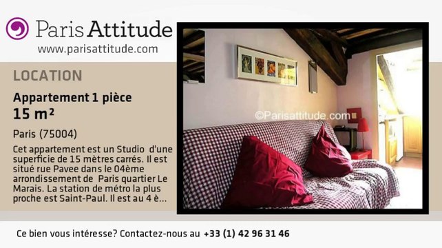 Appartement Studio à louer - St Paul, Paris - Ref. 2406