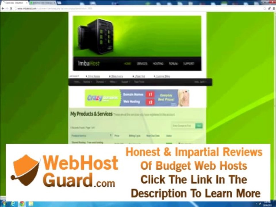 ImbaHost Free Lifetime cPanel Web Hosting - 500MB HDD/10GB Bandwidth and More!