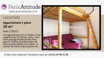 Appartement Studio à louer - Place d'Italie, Paris - Ref. 4735