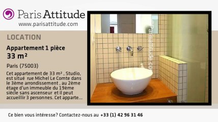 Appartement Studio à louer - Arts et Métier, Paris - Ref. 4394
