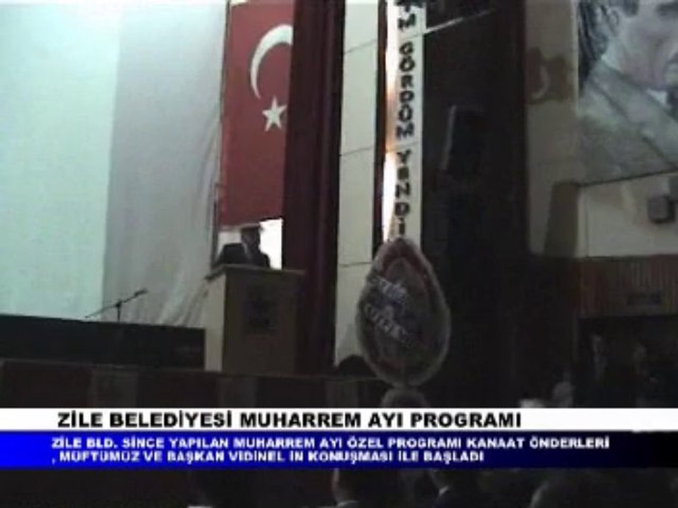 ZİLE BELEDİYESİ MUHARREM AYI PROGRAMI