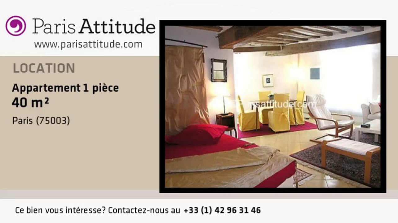 Appartement Alcove Studio à louer - Temple, Paris - Ref. 543