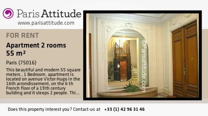 1 Bedroom Apartment for rent - Rue de la Pompe, Paris - Ref. 7558