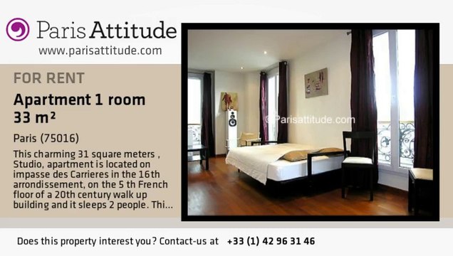 Studio Apartment for rent - La Muette, Paris - Ref. 7632