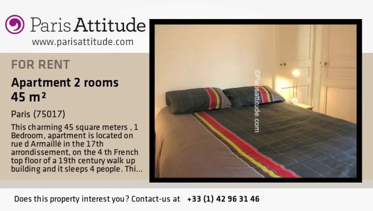 1 Bedroom Apartment for rent - Arc de Triomphe, Paris - Ref. 6567