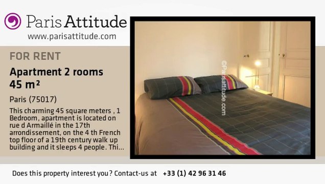 1 Bedroom Apartment for rent - Arc de Triomphe, Paris - Ref. 6567