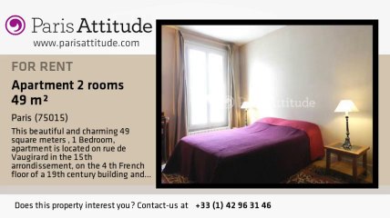1 Bedroom Apartment for rent - Convention, Paris - Ref. 4892