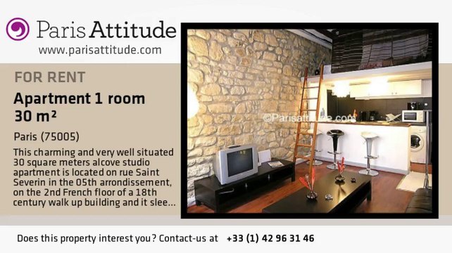 Alcove Studio Apartment for rent - Quartier Latin/St Michel, Paris - Ref. 2756