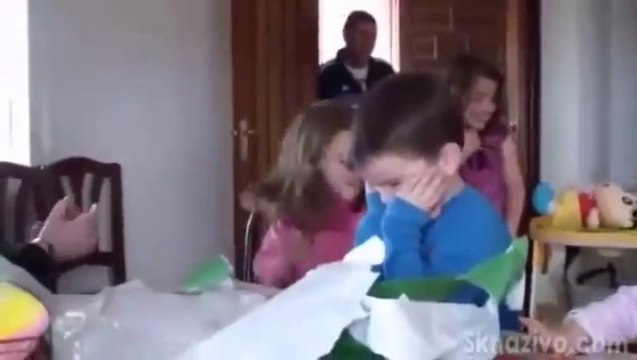 Real Madrid Fan Receives Barcelona Shirt For Birthday, Gets Angry!