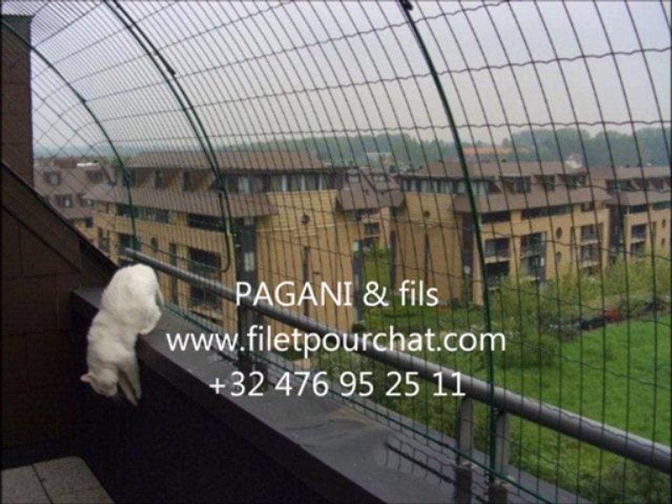 installateur de filet de securité anti chute pour chat fugeurs sur les balcon , fenêtre et jardins