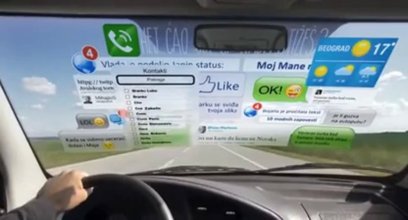Spot de pub contre le téléphone au volant.
