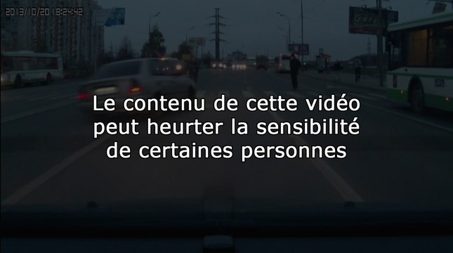 Accident : Un piéton renversé par une voiture en Russie
