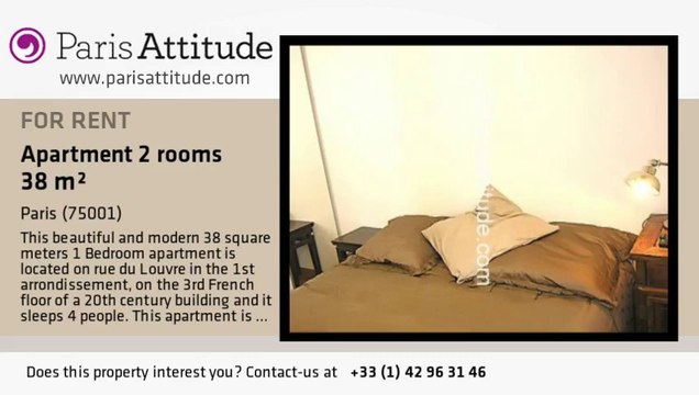 1 Bedroom Apartment for rent - Louvre, Paris - Ref. 3466