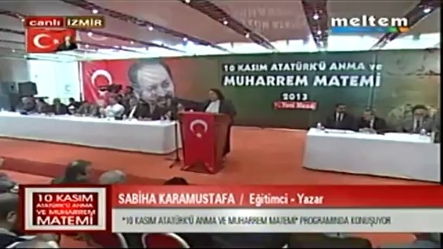 10 Kasım Atatürk'ü Anna ve Muharrem Matemi Sabiha Karamustafa Eğitimci yazar, Kimyager 10,11,2013
