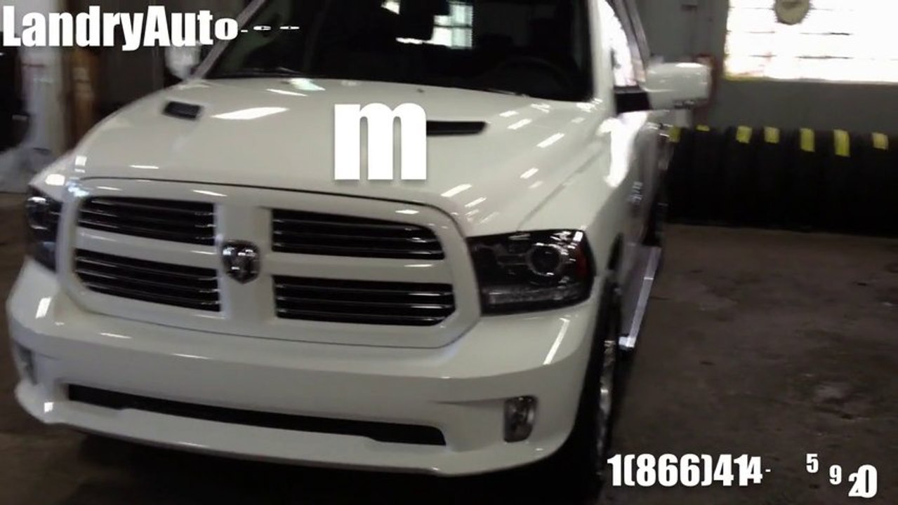 2014 White Ram 1500 Sport Quad Cab Blanc