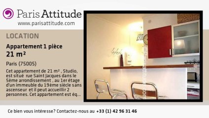 Appartement Studio à louer - Port Royal, Paris - Ref. 3444