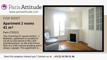 1 Bedroom Apartment for rent - Convention, Paris - Ref. 7741