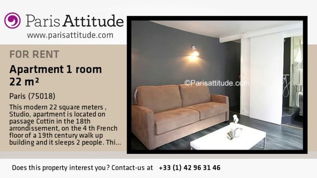 Studio Apartment for rent - Sacré Cœur, Paris - Ref. 6685