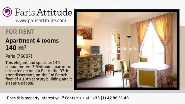 3 Bedroom Apartment for rent - Musée d'Orsay, Paris - Ref. 3551