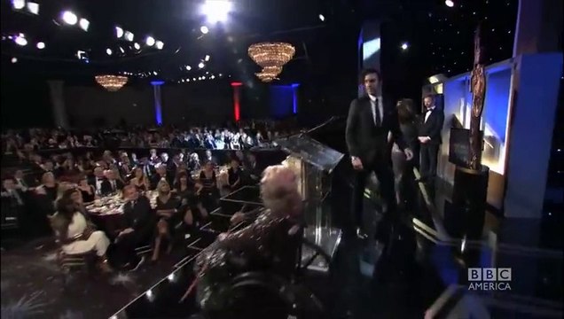Sacha Baron Cohen Knocks Elderly Woman In Wheel Chair Off Stage At 2013 Britannia Awards