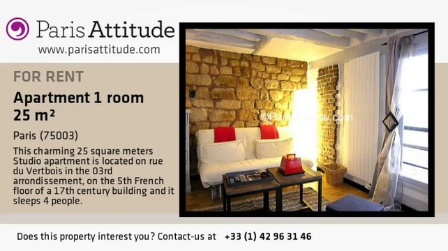 Studio Apartment for rent - Arts et Métier, Paris - Ref. 5221