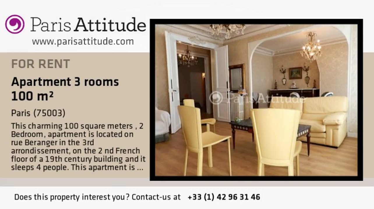 2 Bedroom Apartment for rent - République, Paris - Ref. 5409