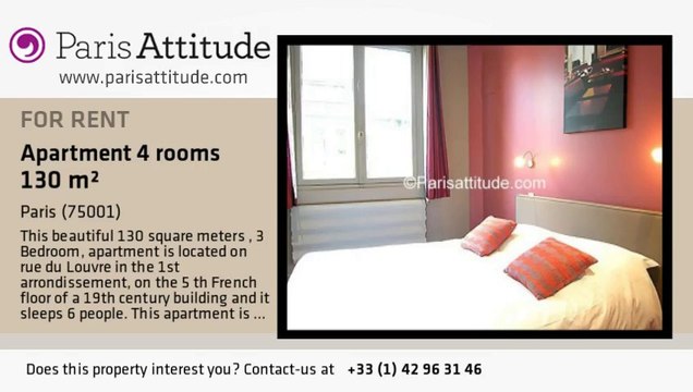 3 Bedroom Apartment for rent - Louvre, Paris - Ref. 5864