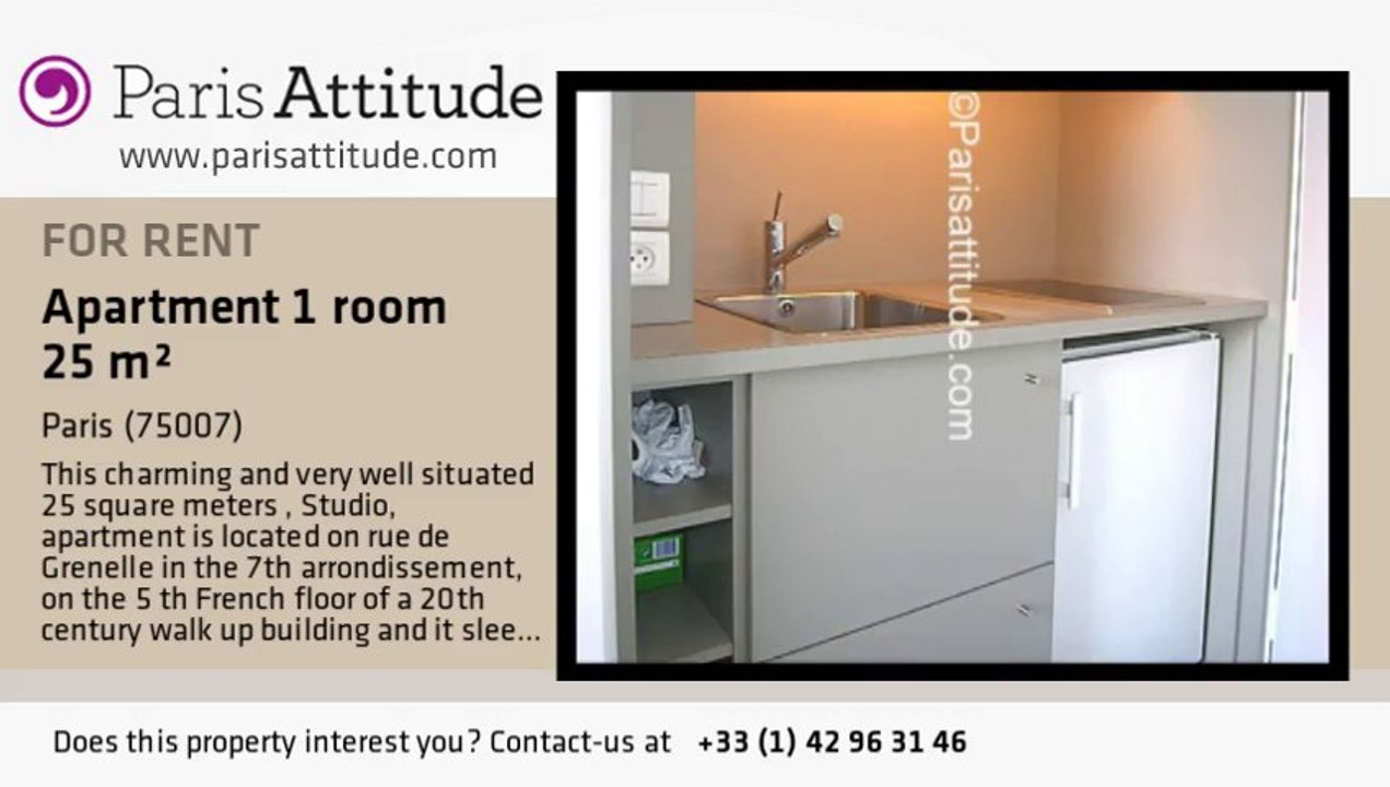 Studio Apartment for rent - St Germain, Paris - Ref. 6218
