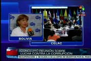Ministros de la Celac debatieron en Bolivia lucha contra corrupción