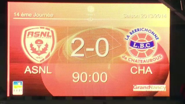 AS Nancy-Lorraine (ASNL) - Châteauroux (LBC) Le résumé du match (14ème journée) - 2013/2014