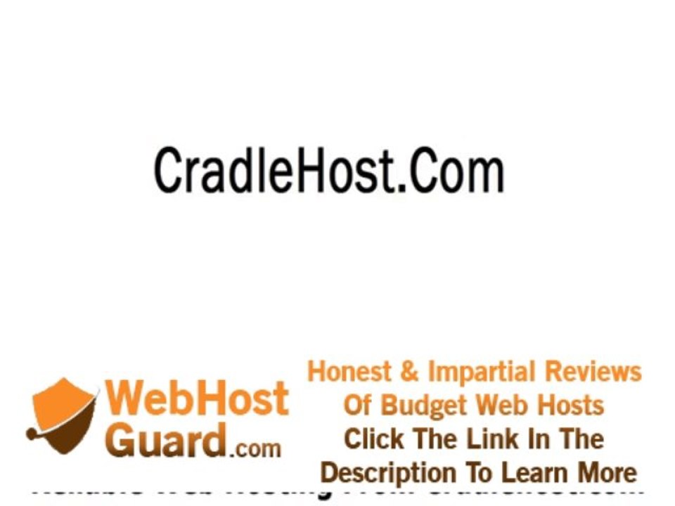 reliable web hosting from cradlehost