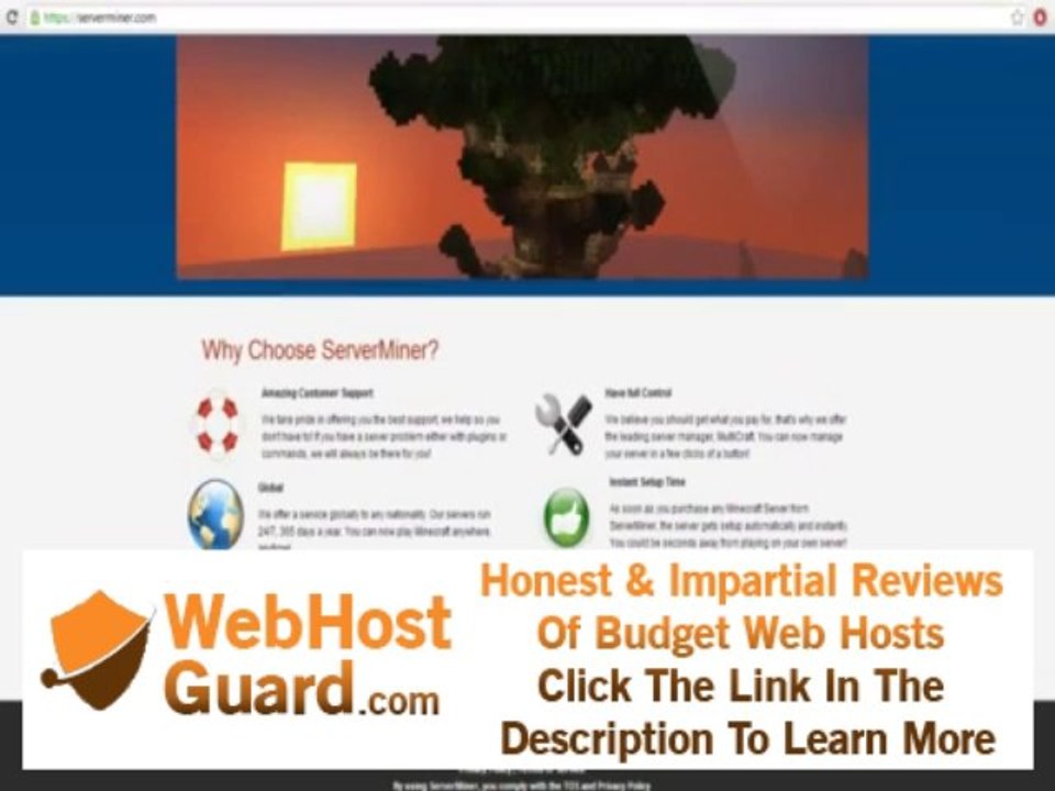 Serverminer - Server Minecraft Hosting Company - Outstanding hosting!