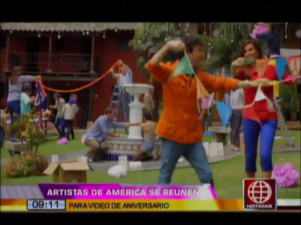 Artistas de America se Reunen para Video de Aniversario