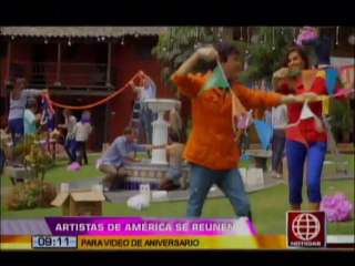 Artistas de America se Reunen para Video de Aniversario