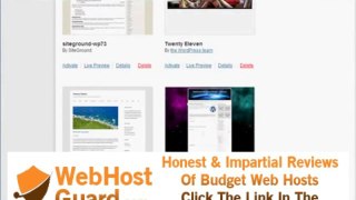One click Install wordpress with Wordpress SiteGround Hosting