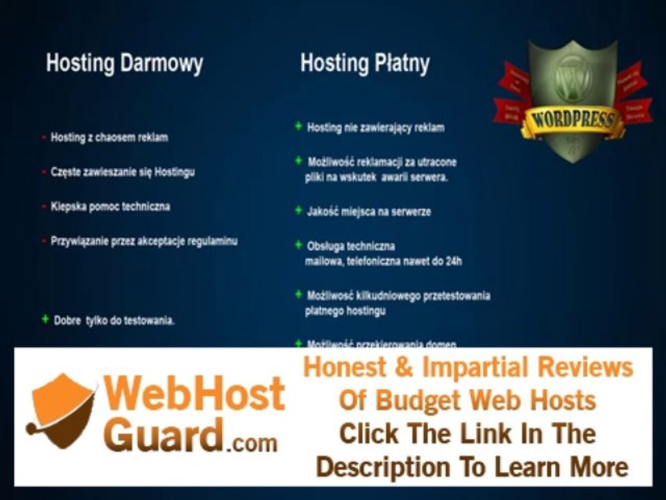 07. Hosting darmowy a Hosting płatny (Darmowy Kurs WP 1.0 - Piotr Duda)
