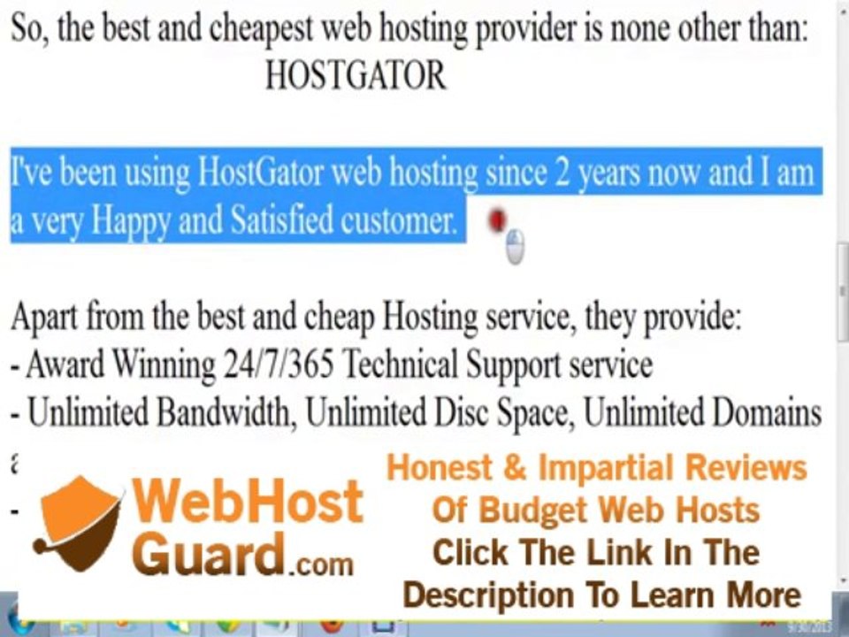 Affordable Web Hosting 1 Cent for First Month - Best and Cheapest