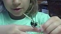 Little Girl And Her Carpenter Bee Pet