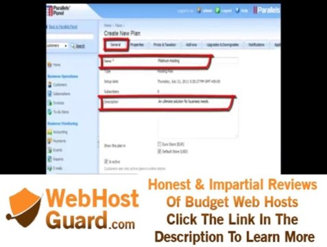 Parallels Plesk Panel: Selling Hosting Plans Through Business Manager