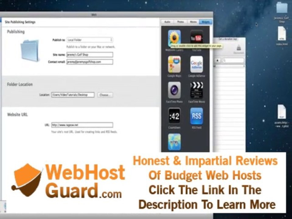 Publishing An iWeb Site With CyberDuck On RAGE Web Hosting