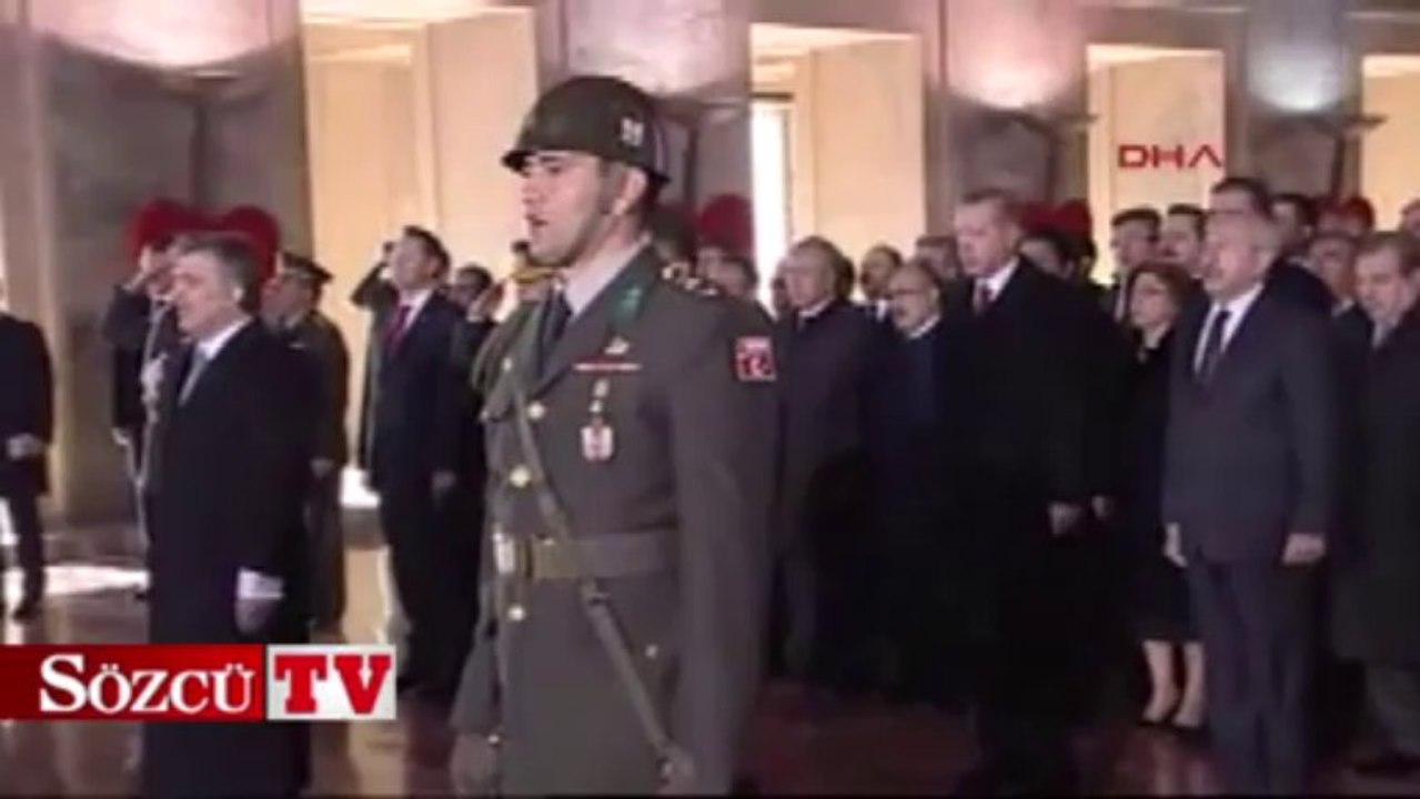 Devletin zirvesi Anıtkabir'de buluştu