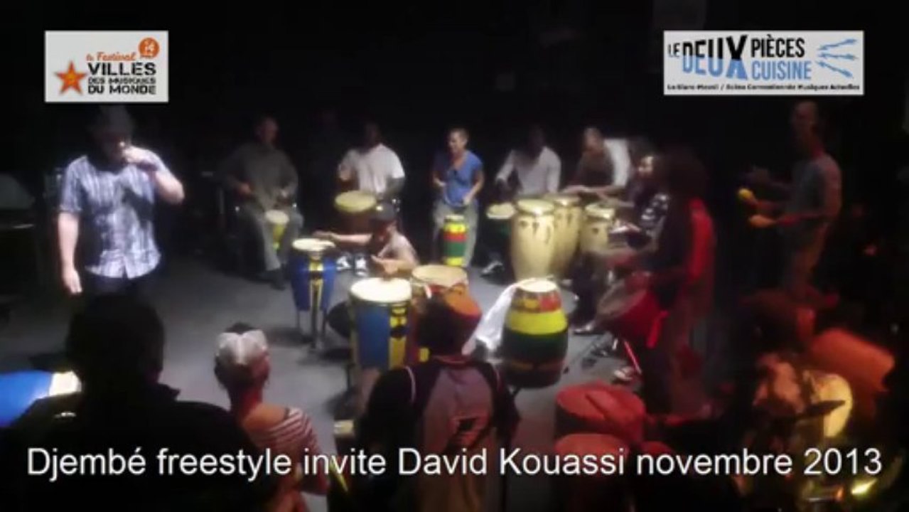 Djembé freestyle du Deux Pièces invite David Kouassi
