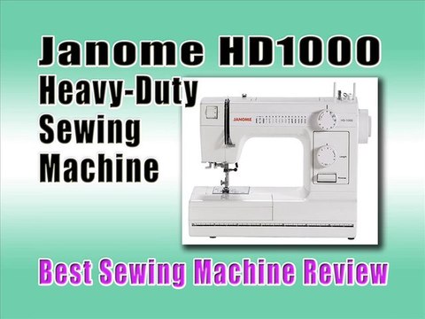 Best Heavy Duty Sewing Machine Reviews : Janome HD1000 Heavy-Duty Sewing Machine with 14 Built-In Stitches
