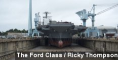 U.S. Navy Christens Newest Aircraft Carrier USS Gerald Ford