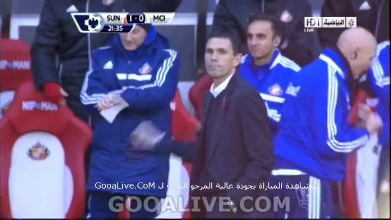 Phillip Bardsley Amazing Goal Sunderland Vs Manchester City 1-0 Gooalive.com ~ 10/11/2013