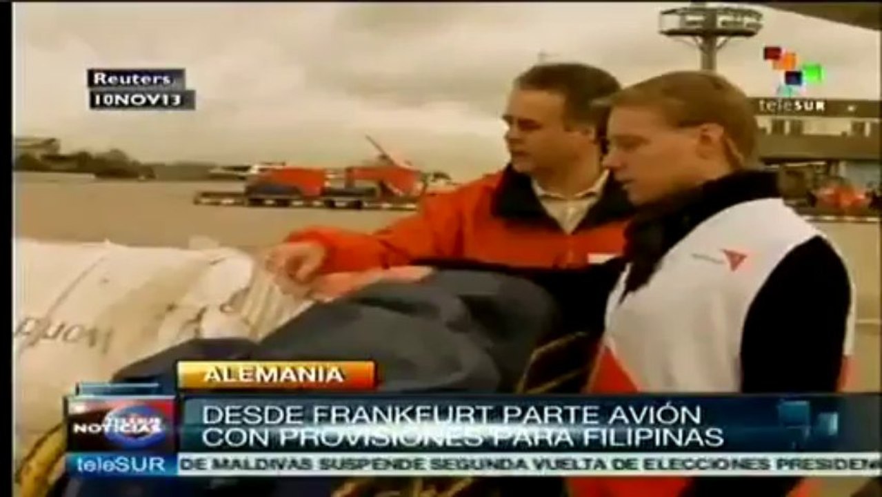 Mandan diversos países aviones a Filipinas con ayuda humanitaria