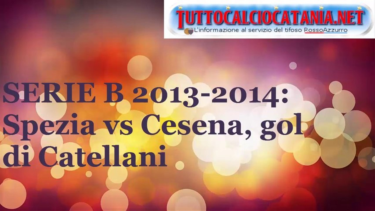 SPEZIA-CESENA: il gol di Andrea Catellani