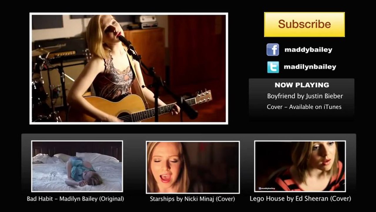 Titanium David Guetta ft Sia Official Acoustic Music Video Madilyn Bailey